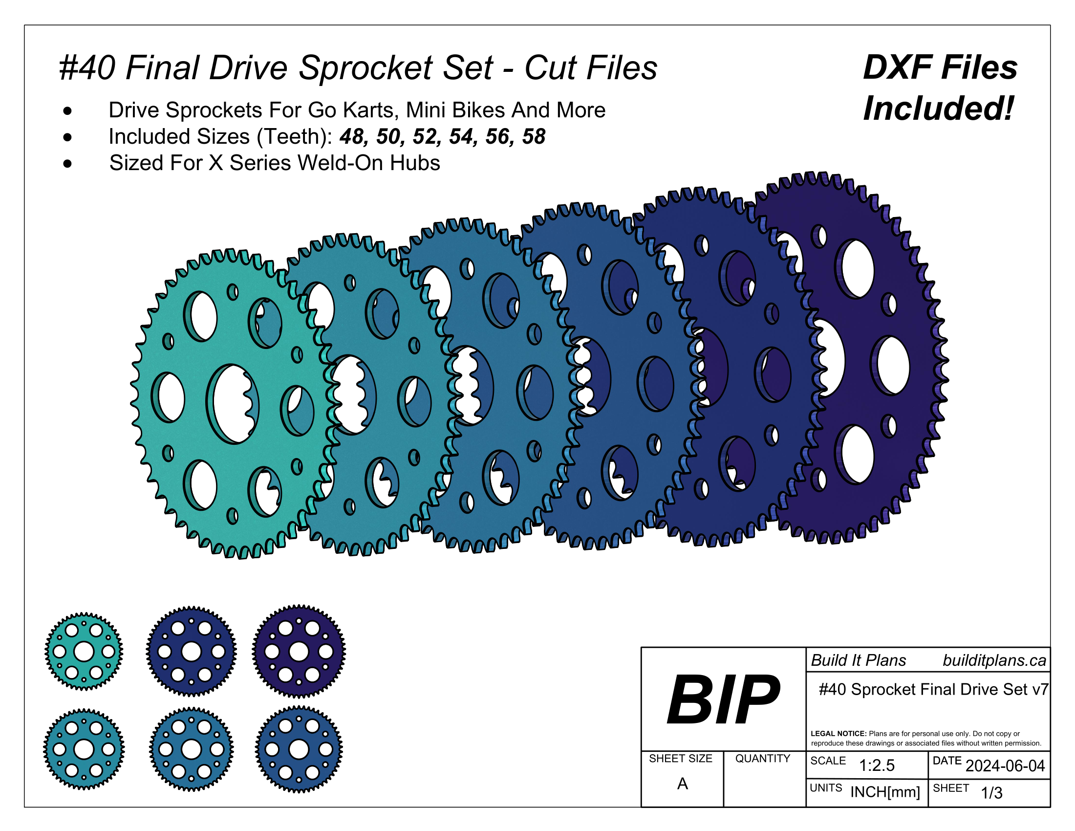 Go Kart Components – Build It Plans • DXF Files + PDF Plans