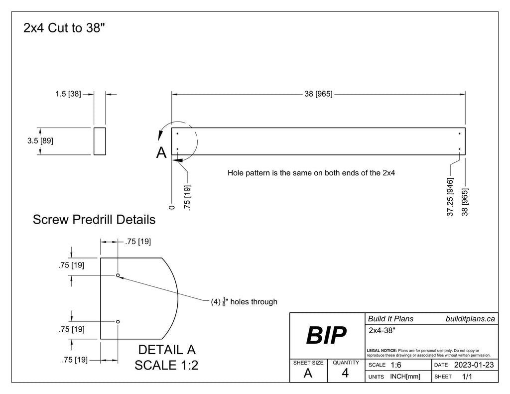 4'x4' Wood and Metal Raised Garden Bed PDF Plans - 48"x48" Square