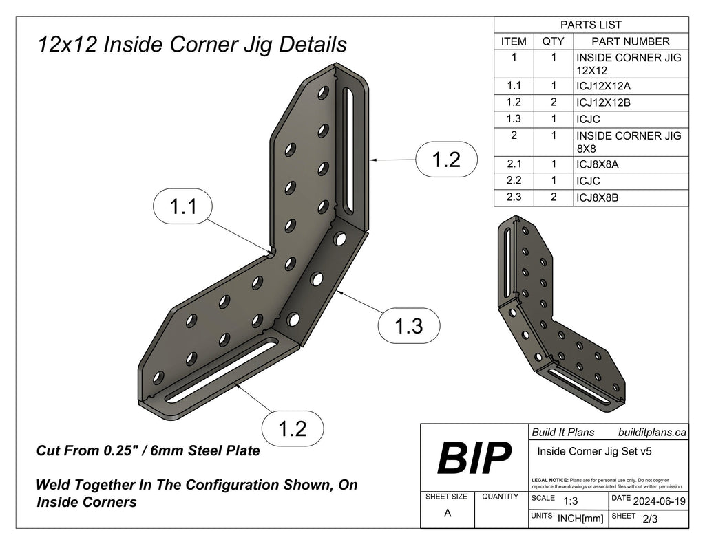 Inside Corner Jig DXF Files – Fixture Table Jig Cut File Pack