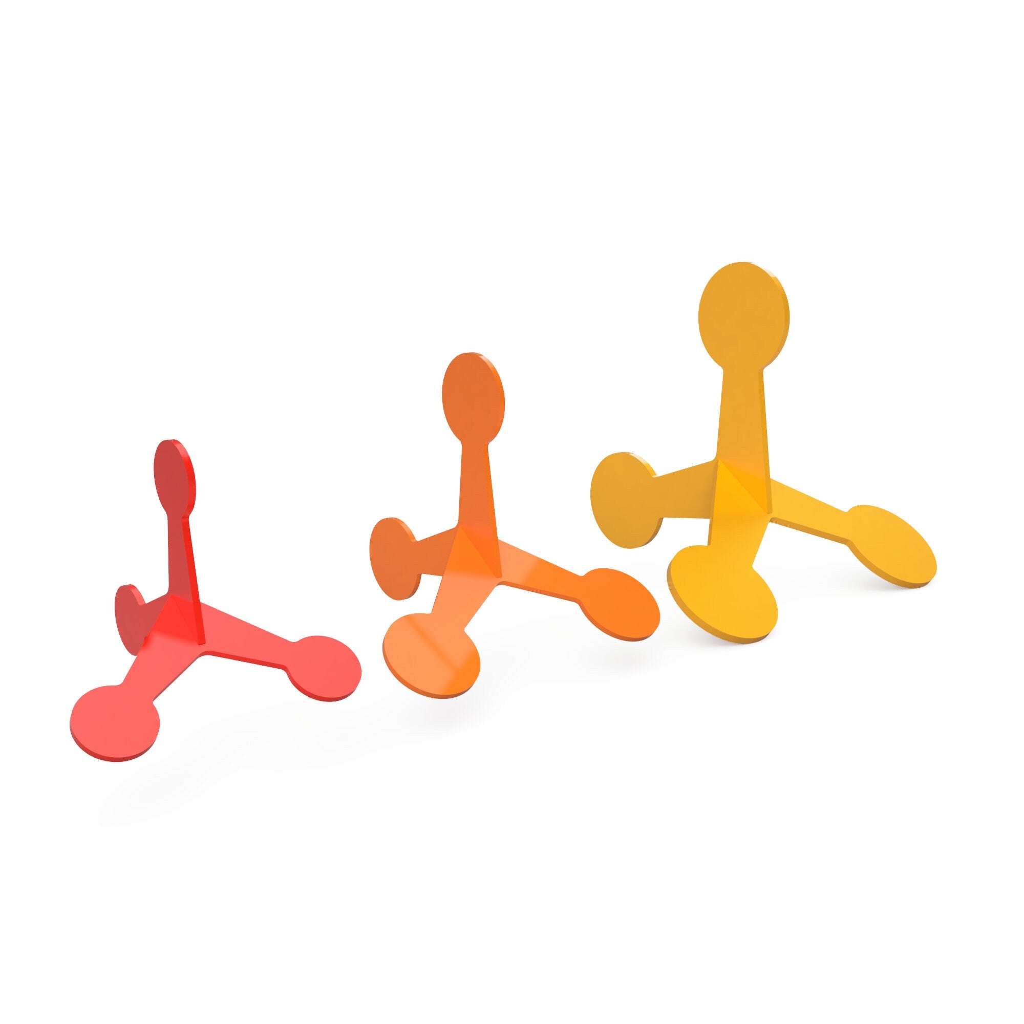 Jumping Target DXF File Bundle: 2.5, 3.5, 5 Inch Walking Target Files