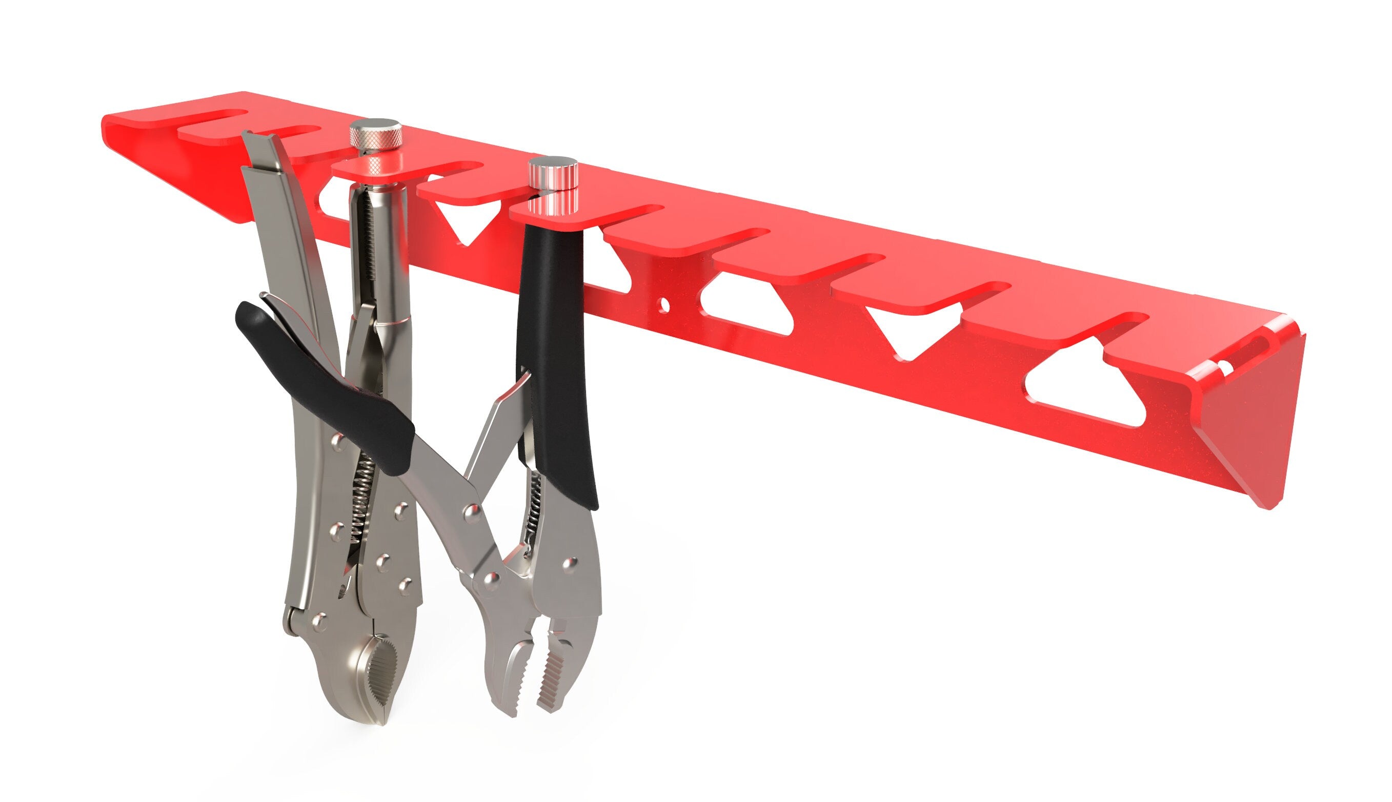 Vise Grip Organizer DXF File - Locking Pliers Holder Cut File
