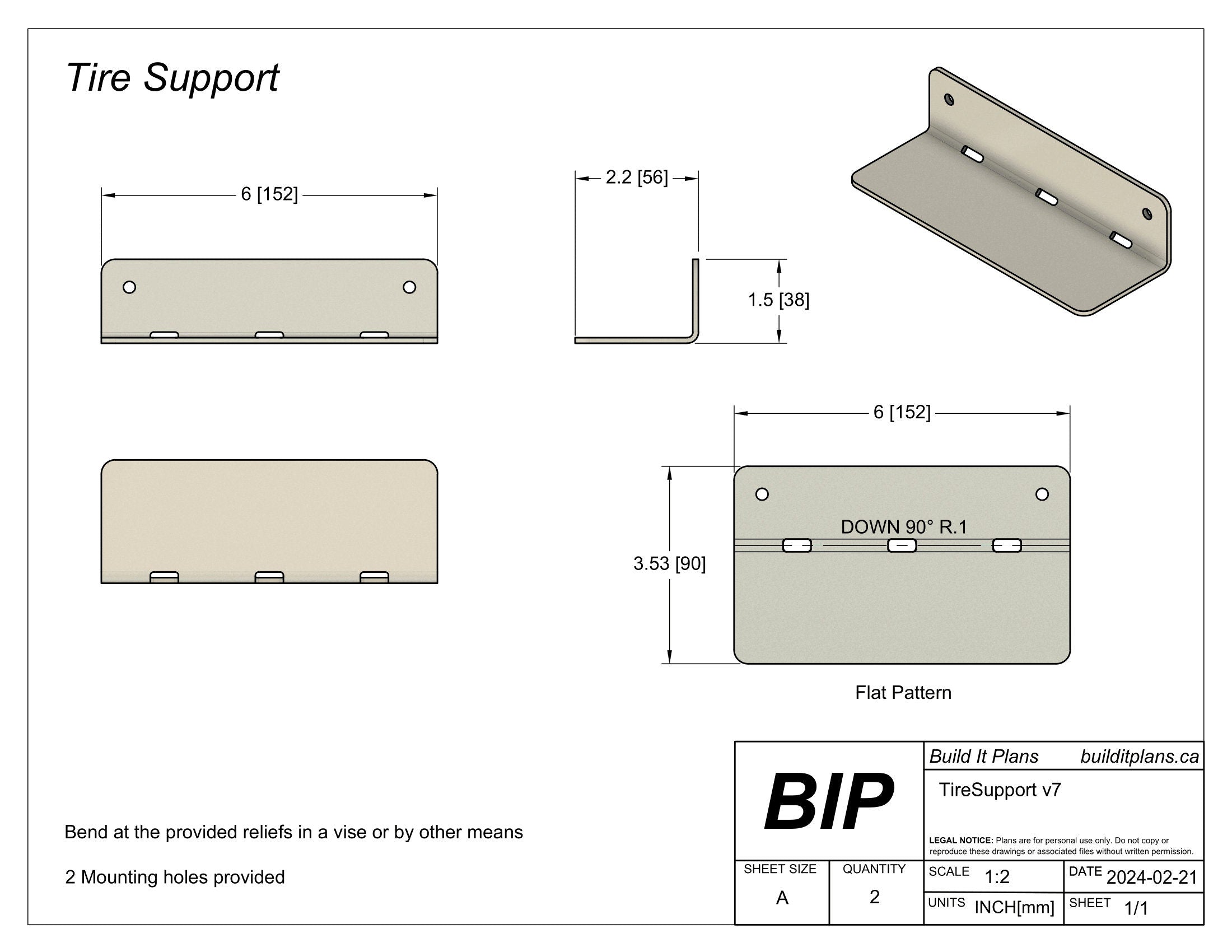 Bike Wall Hanger DXF Files - DIY Bicycle Wall Display