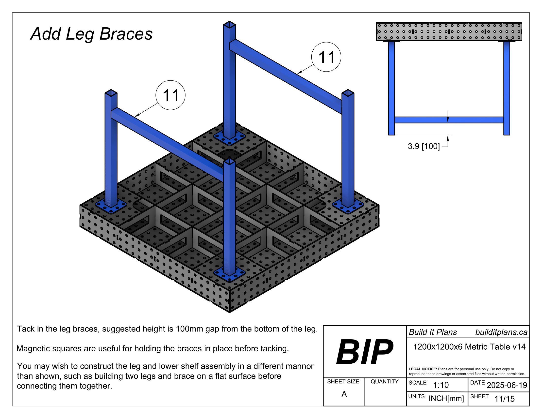 6mm Metric Welding Fixture Table DXF File Bundle - Fixture Table Cut Files + Plans