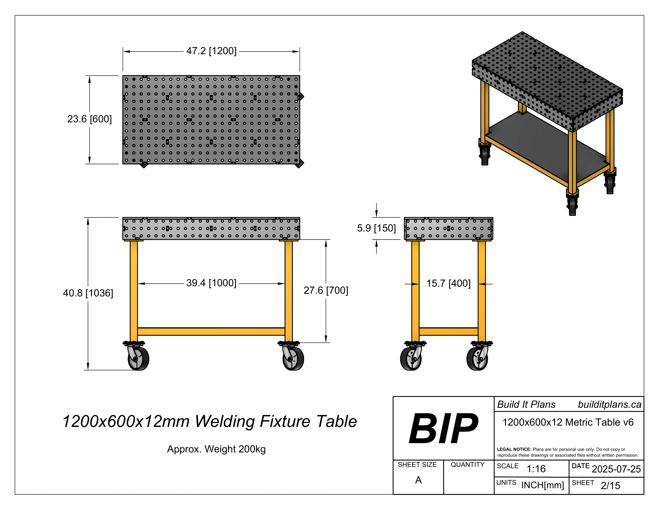 12mm Metric Welding Table DXF File Bundle - Fixture Table Cut Files