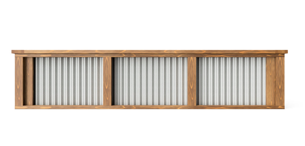 4'x10' Wood and Metal Raised Garden Bed PDF Plans - 48"x120"