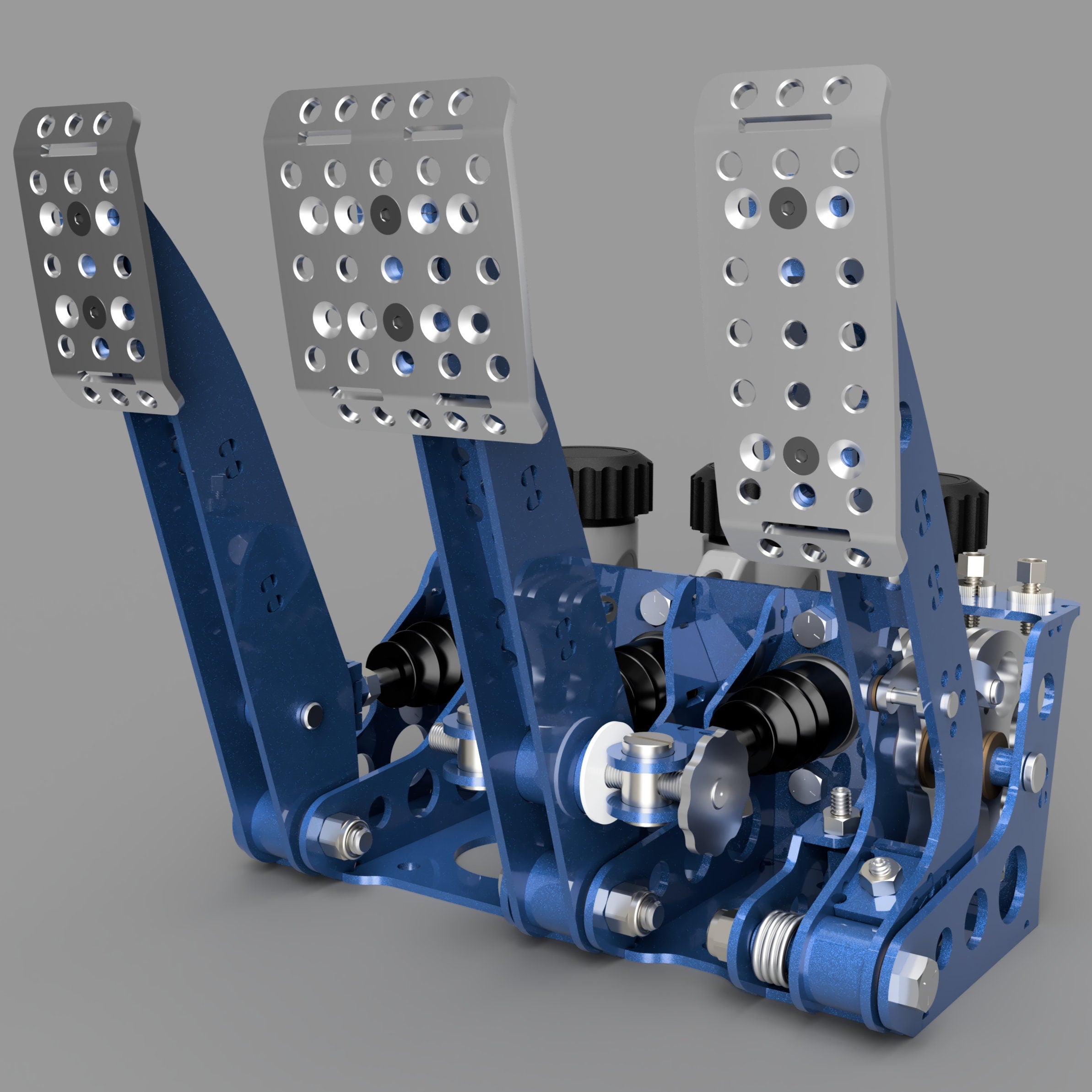 Race Car Pedal Set Plans - Floor Mounted - DXF Cut Files + PDF Plans