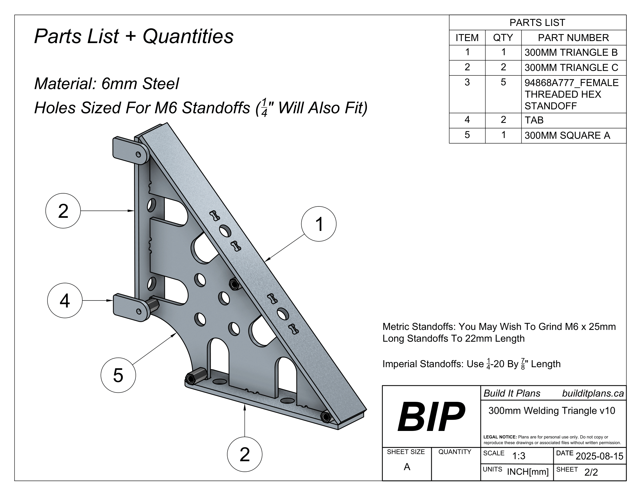 Metric Welding Square DXF Bundle - 6mm Thick Steel - Welding Fixture Cut Files