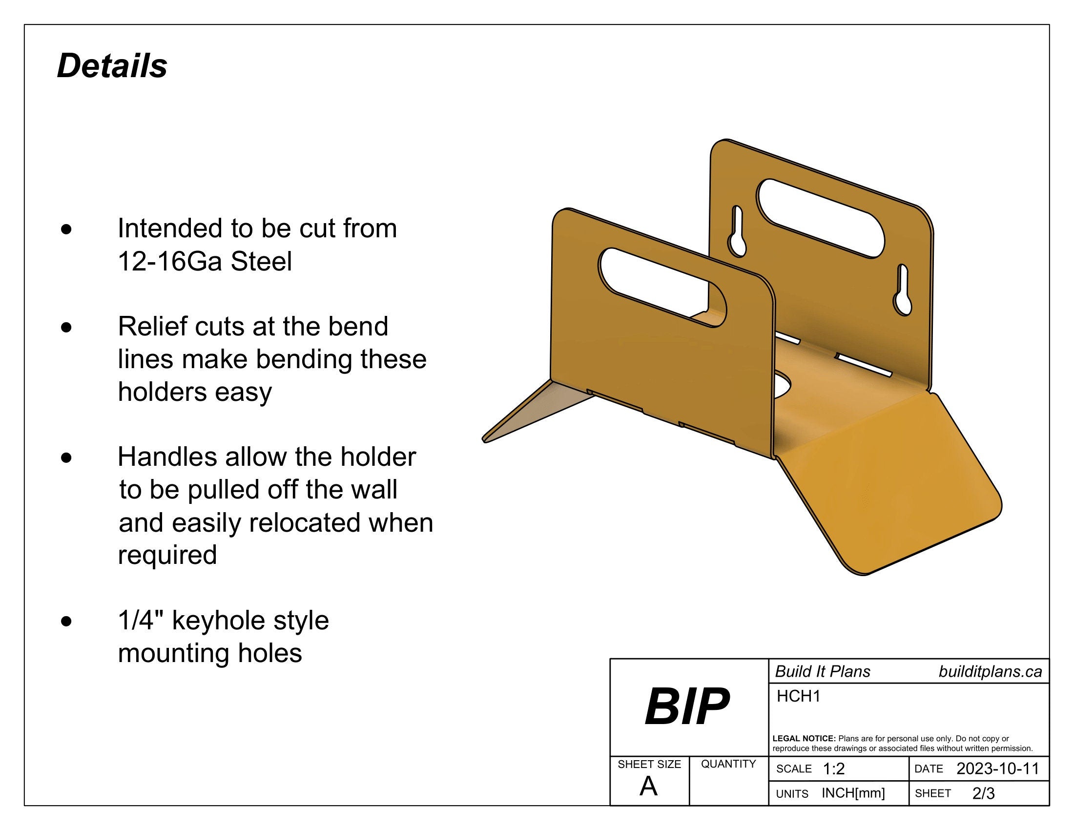 Hose + Cord Hanger DXF File – Air Line & Garden Hose Holder Cut File
