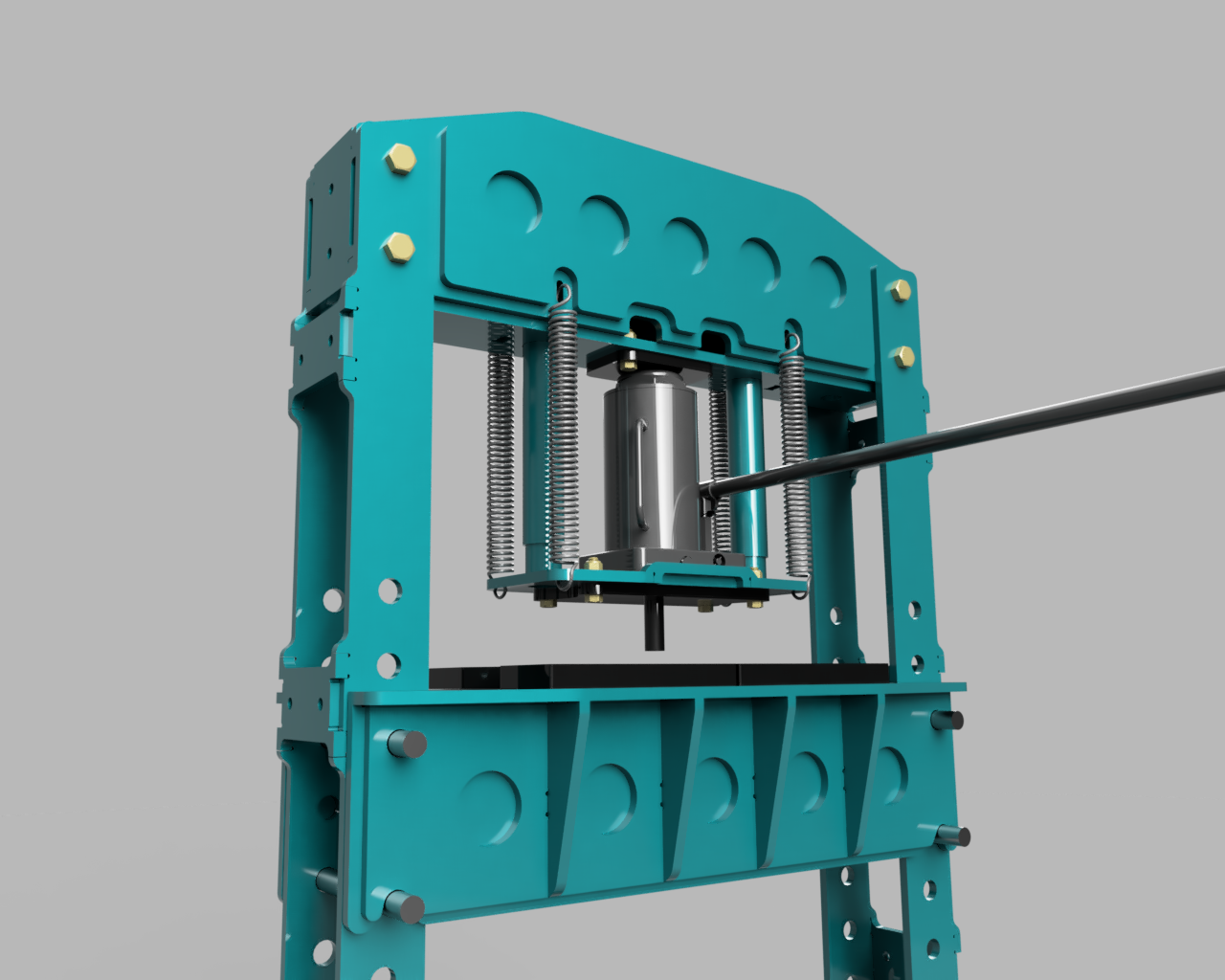 30 Ton Shop Press Plans - Heavy Duty Press DXF Cut Files + PDF Plans