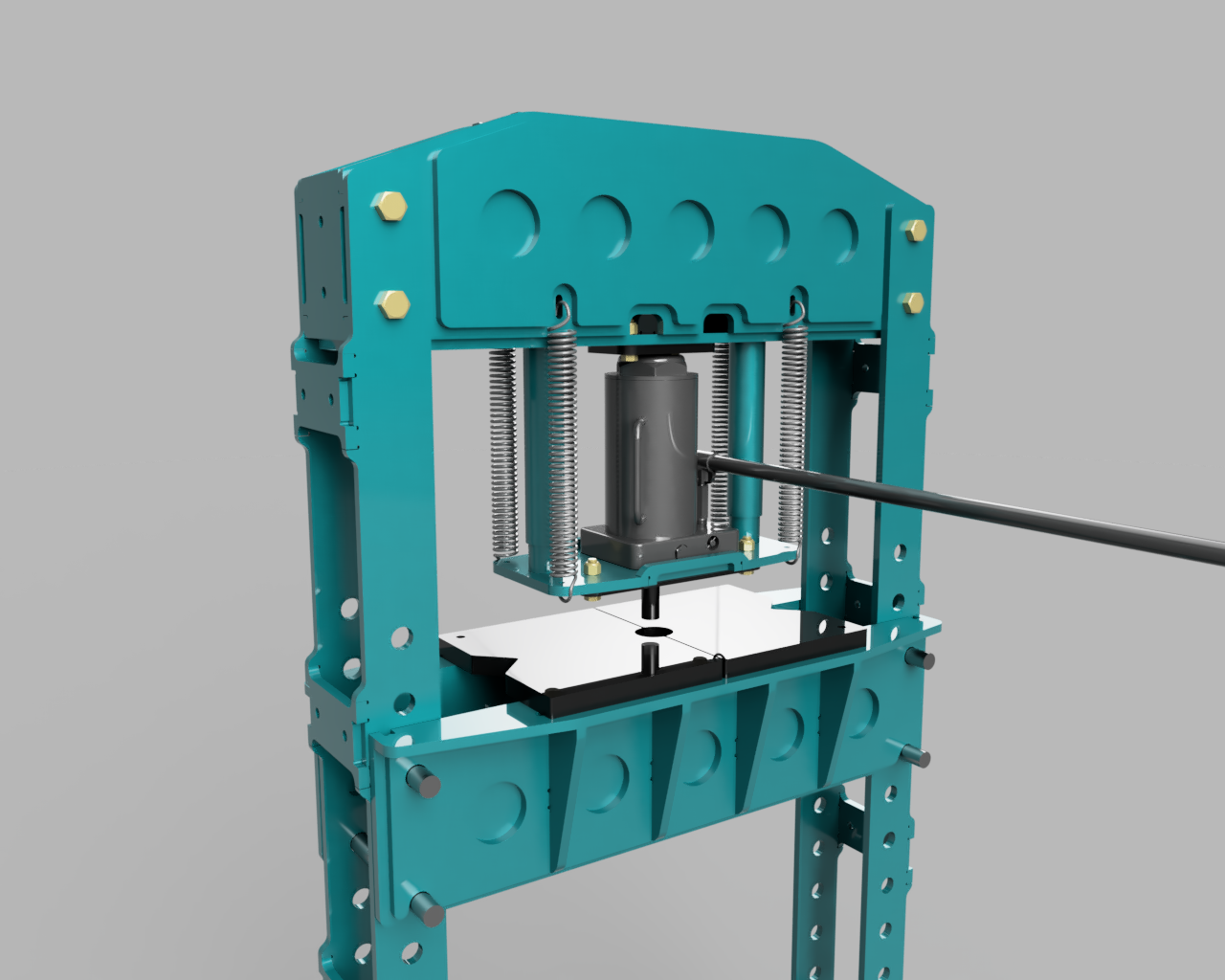 30 Ton Shop Press Plans - Heavy Duty Press DXF Cut Files + PDF Plans