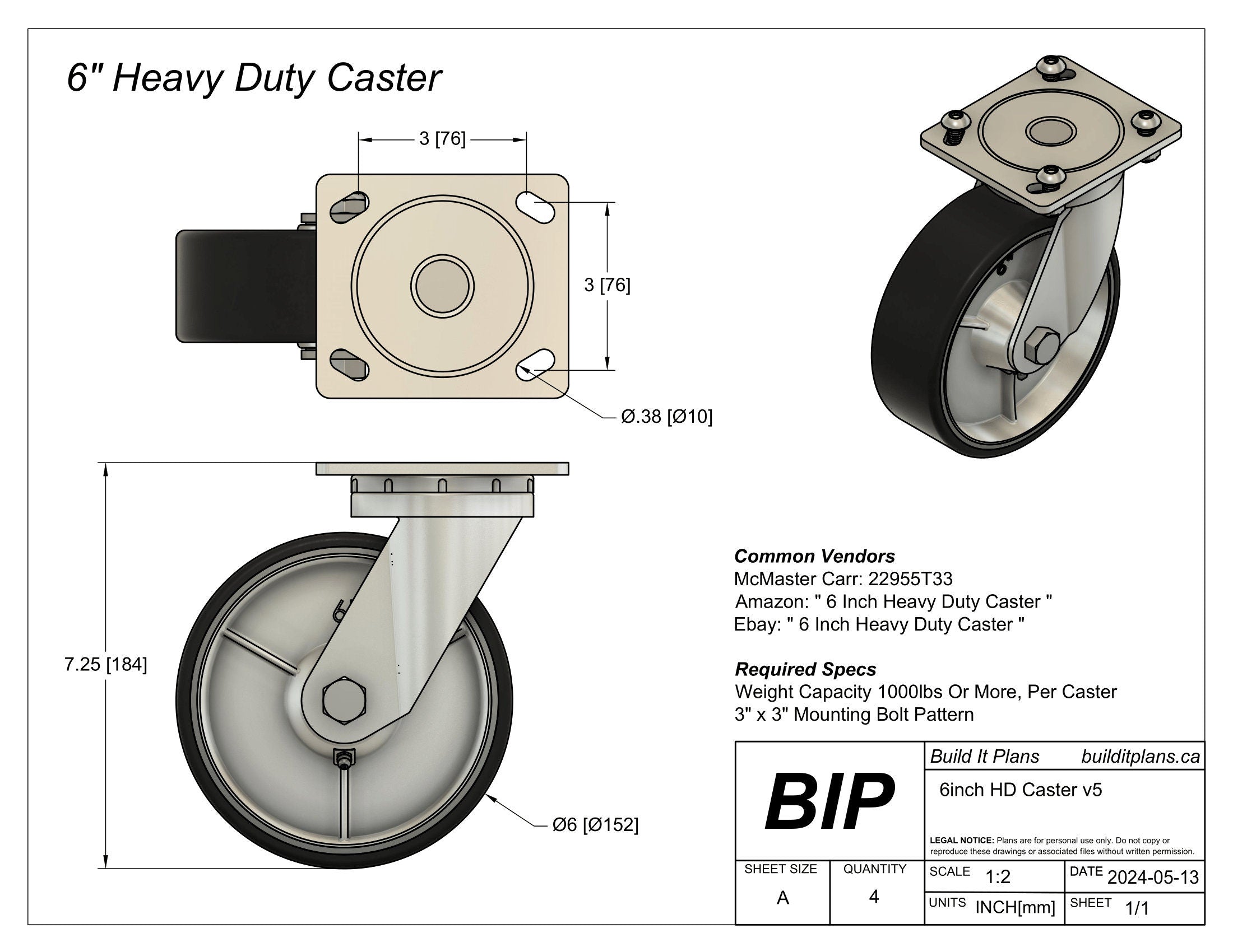 4'x8' Welding Table DXF Files - 3/8" Steel