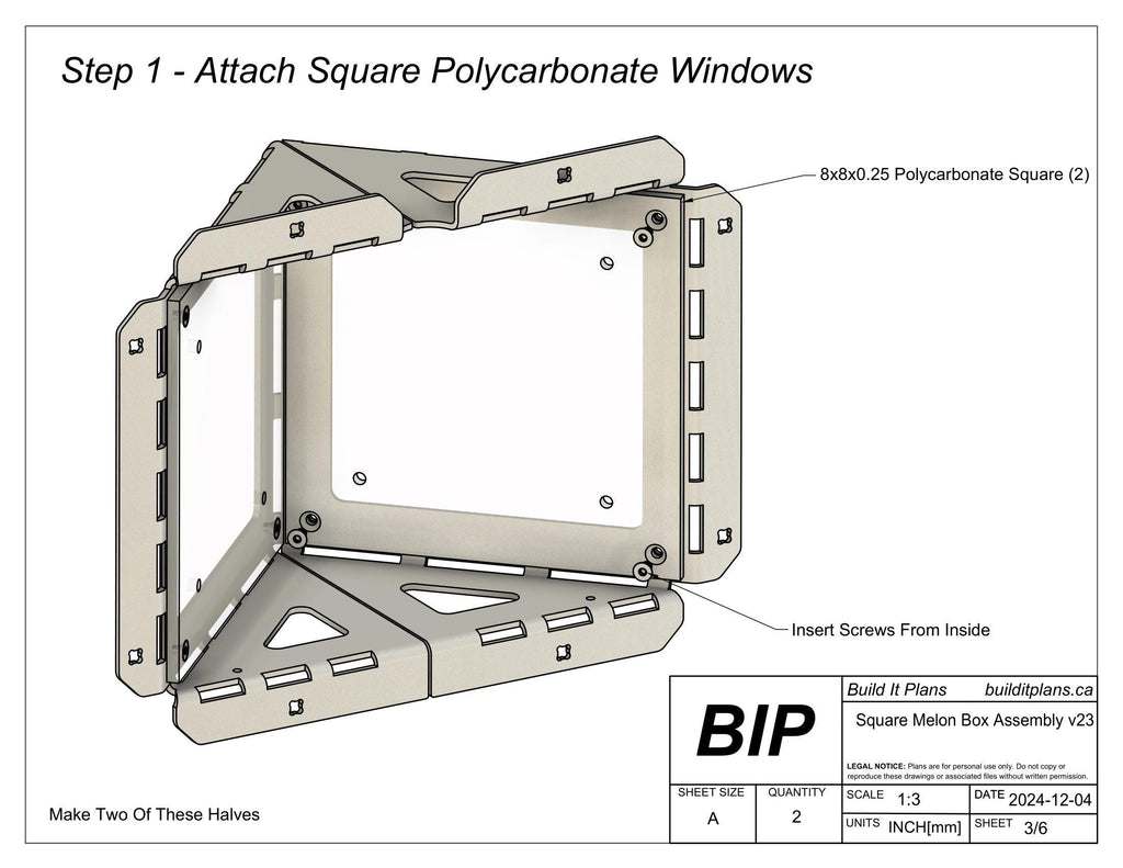 Square Watermelon Mold Cut Files - DIY Melon Cube Mold
