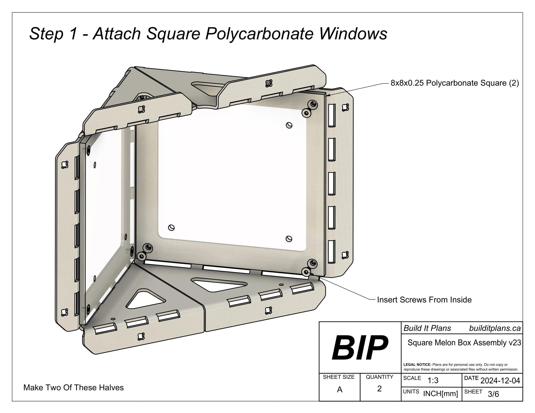 Square Watermelon Mold Cut Files - DIY Melon Cube Mold