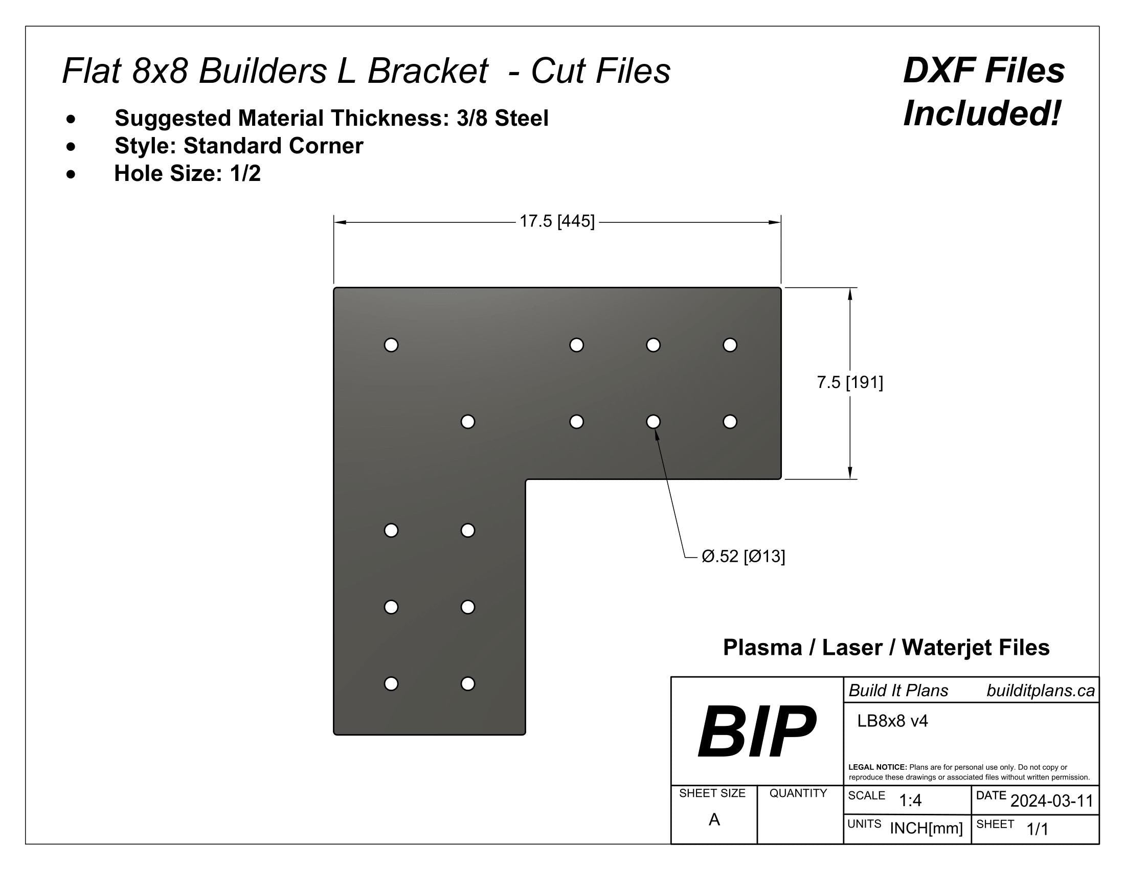 Timber Frame Bracket DXF Cut File Bundle - For 4x4 6x6 And 8x8 Posts