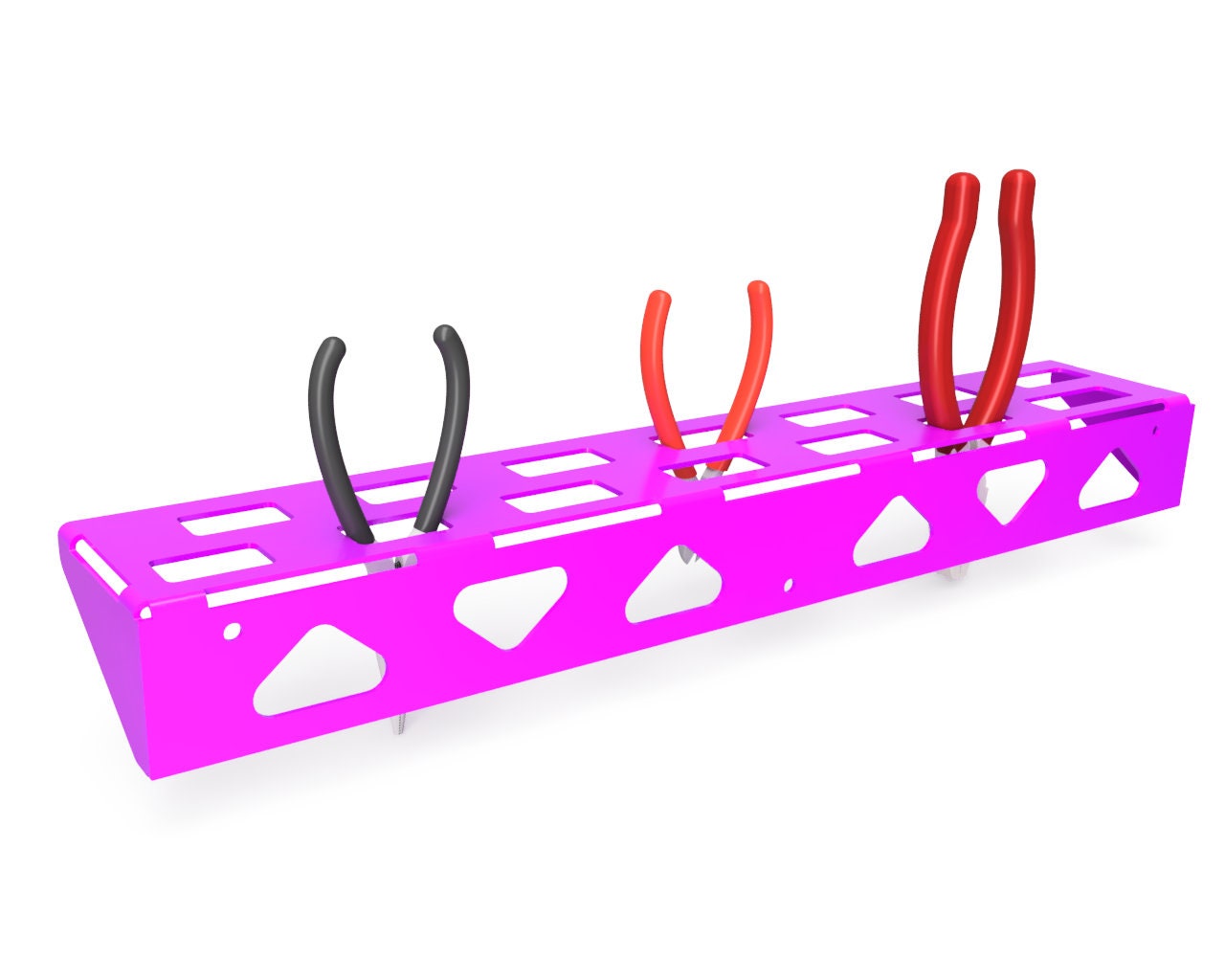 Wall Mounted Pliers Rack DXF - Pliers Organizer Cut File