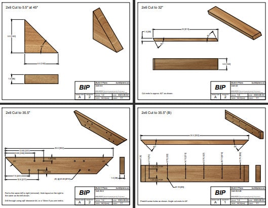 8 Foot Picnic Table PDF Plans - DIY Picnic Table Plans