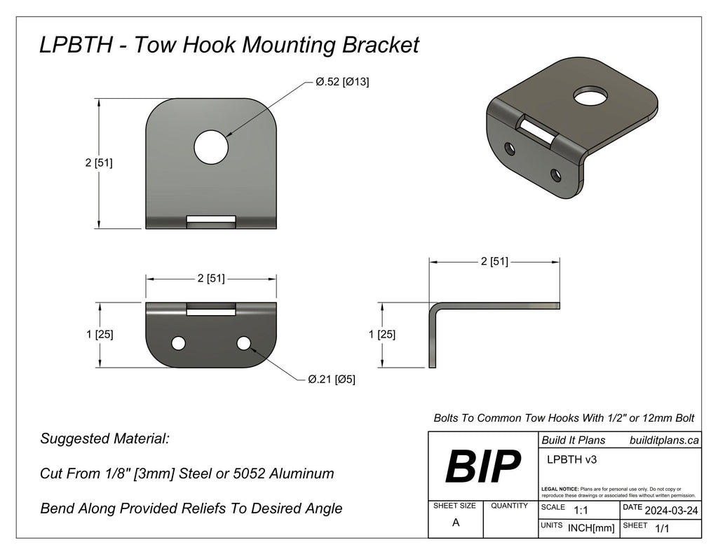 Universal License Plate Bracket DXF Files – Cut Files for Custom Plate Mounting