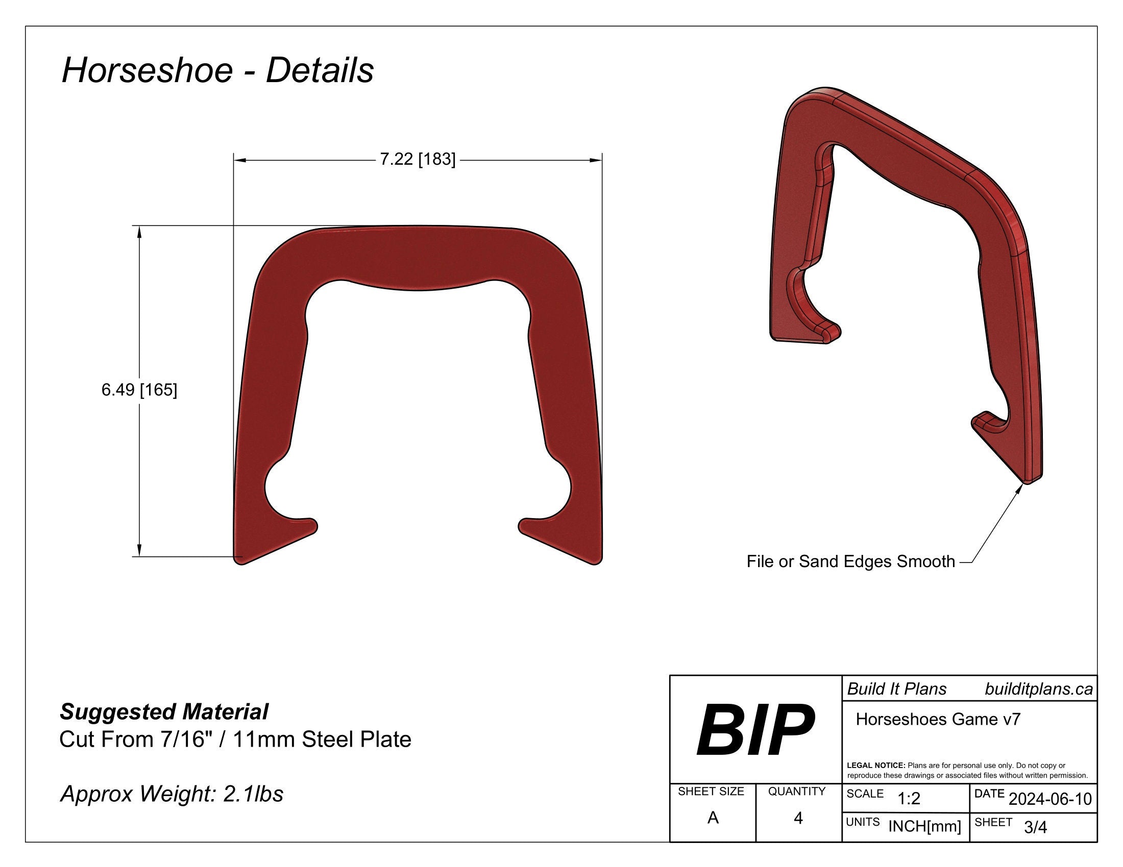Horseshoes DXF Cut Files - DIY Horseshoe Game