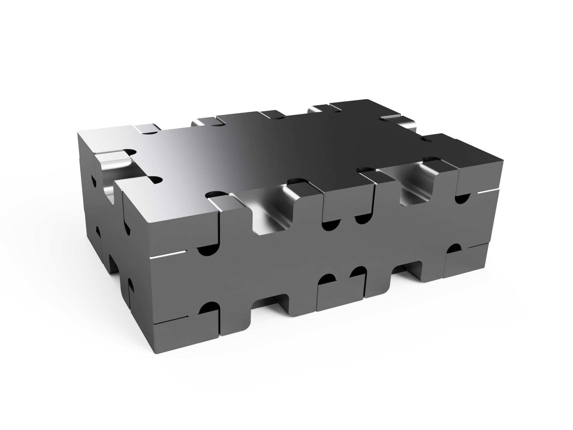 25x50x75mm Fixture Block DXF Cut Files - 6mm Thick Material