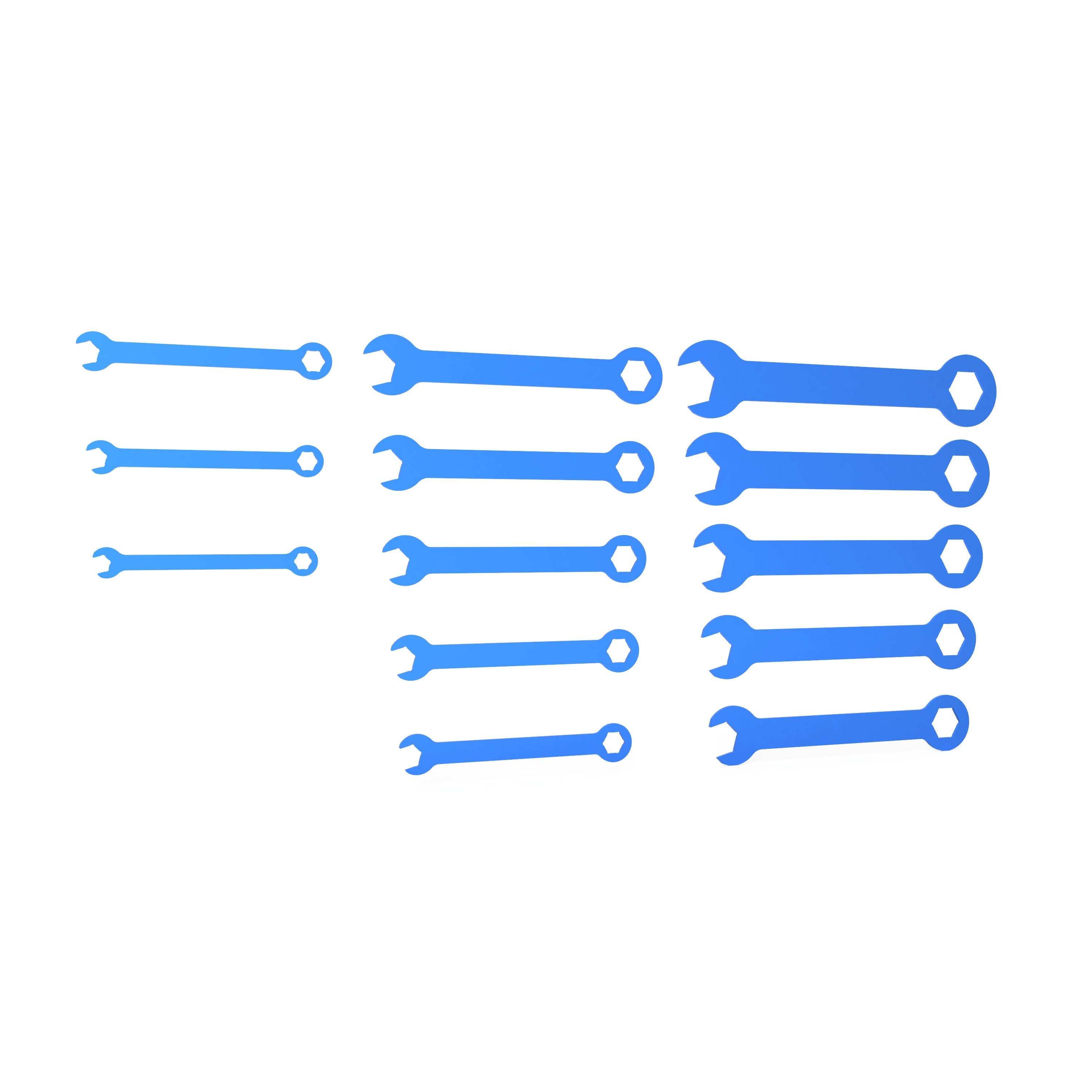 SAE Wrench Set DXF Files - 3/8 to 1-1/8 Spanner Cut Files