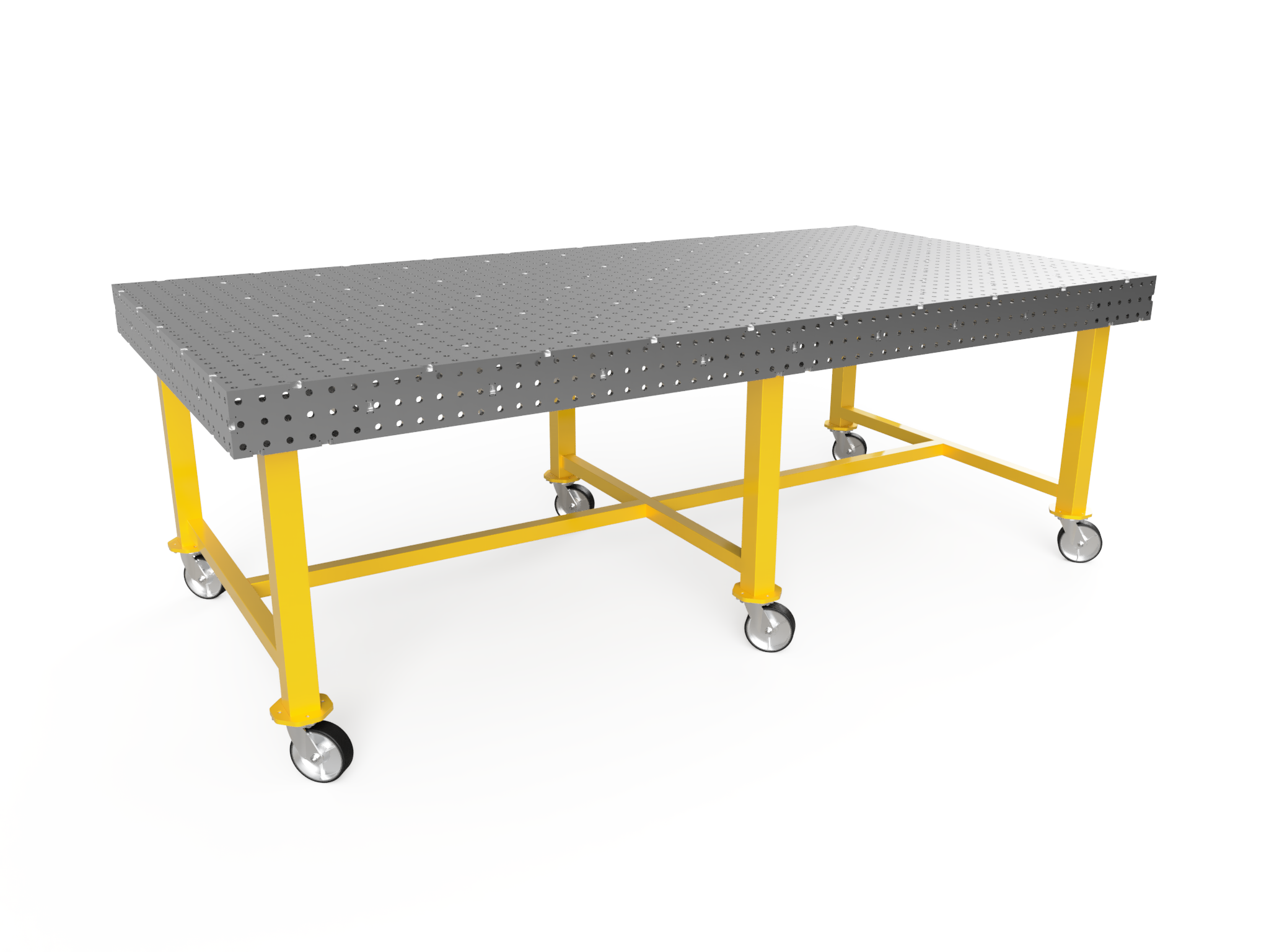 5x10 1/2" Welding Table DXF Files and PDF Plans - For 0.50" Material
