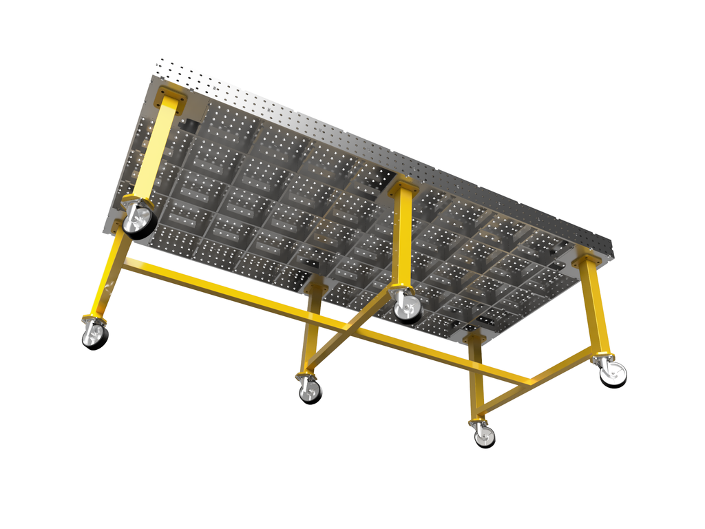 5x10 1/2" Welding Table DXF Files and PDF Plans - For 0.50" Material