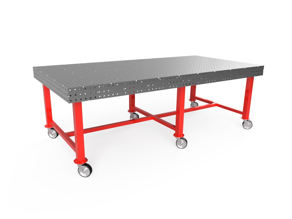 5x10 3/8" Welding Table DXF Files and PDF Plans - For 0.375" Material