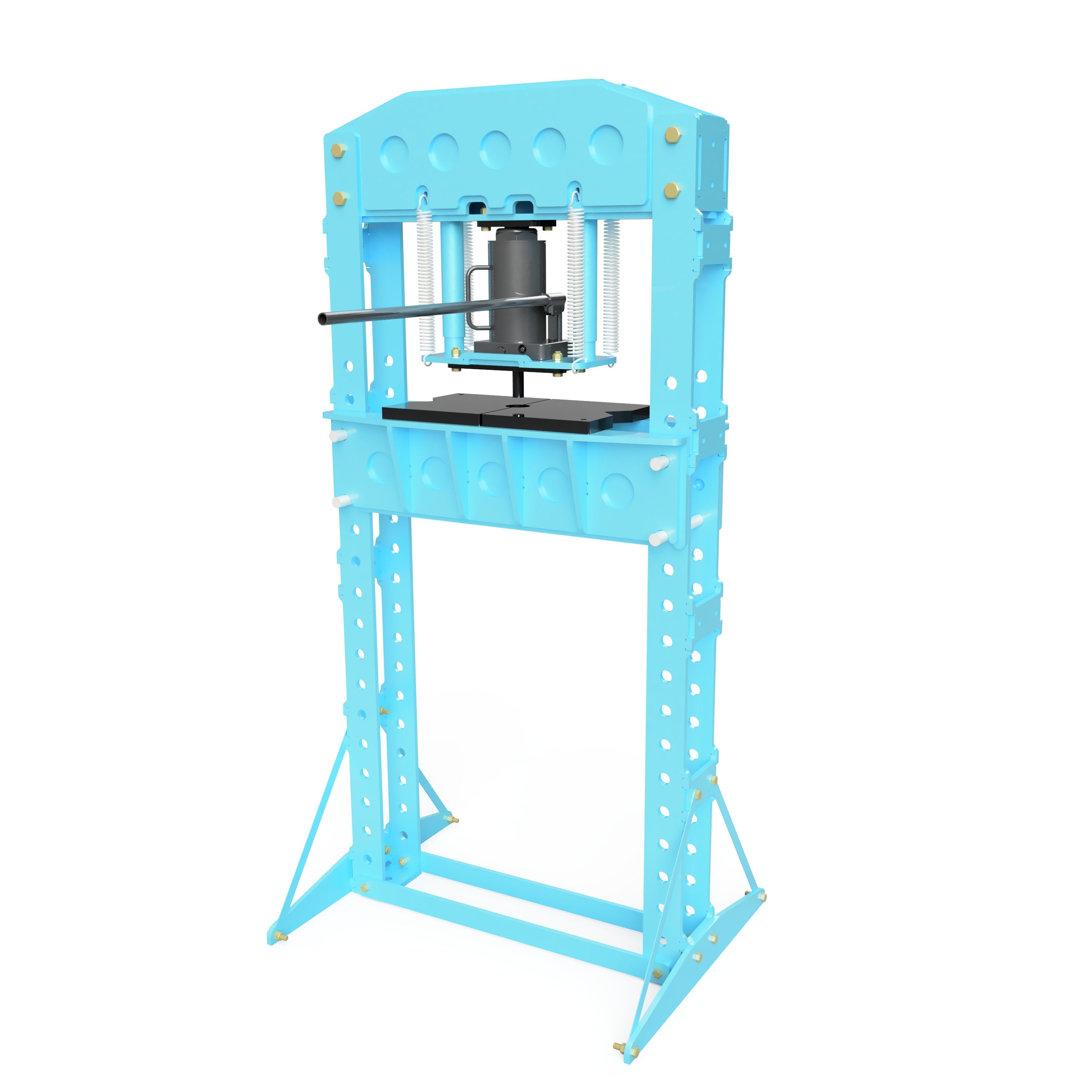 30 Ton Shop Press Plans - Heavy Duty Press DXF Cut Files + PDF Plans