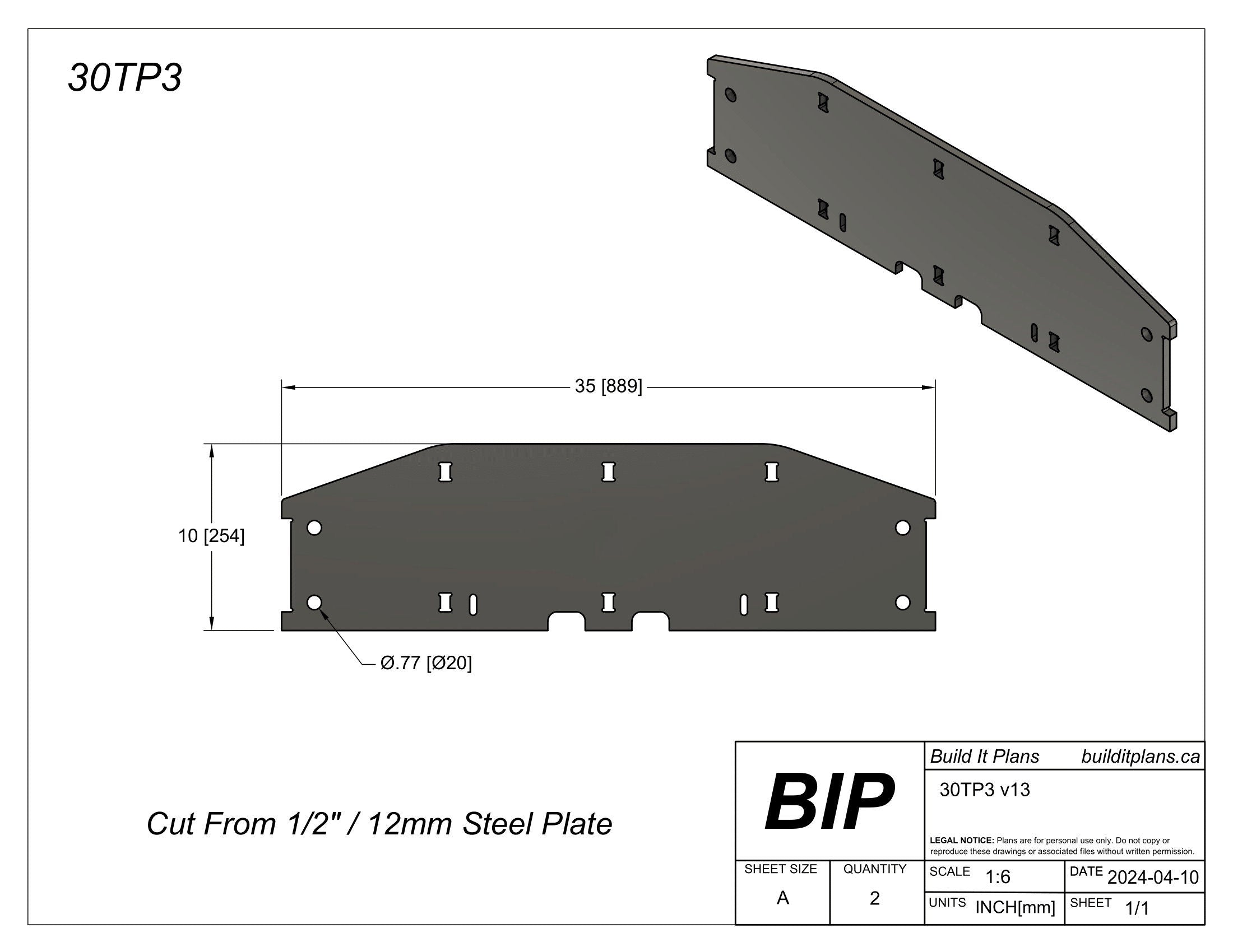 30 Ton Shop Press Plans - Heavy Duty Press DXF Cut Files + PDF Plans