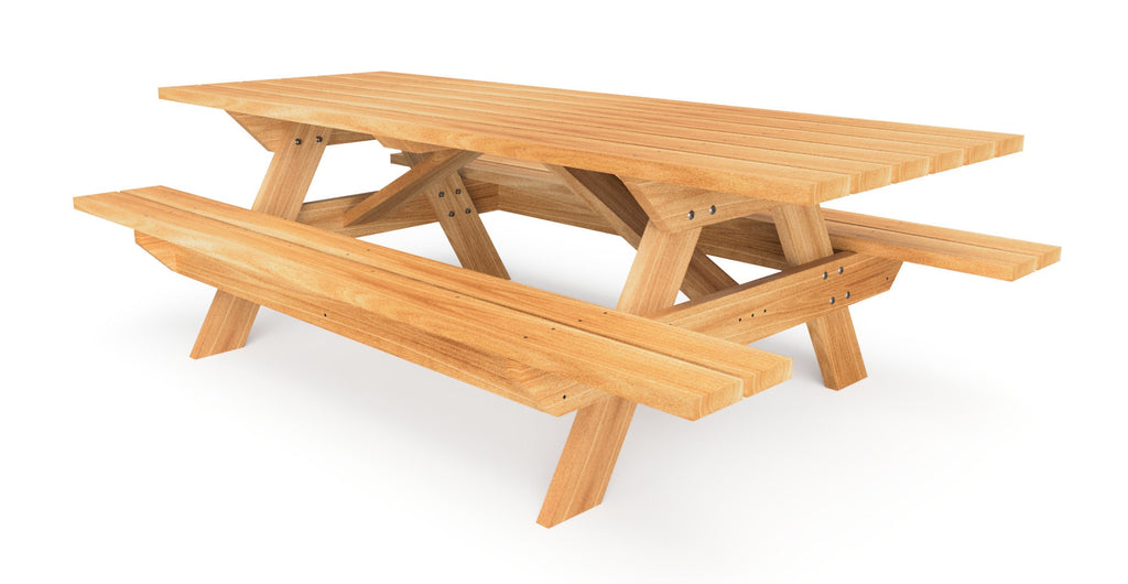8 Foot Picnic Table PDF Plans - DIY Picnic Table Plans
