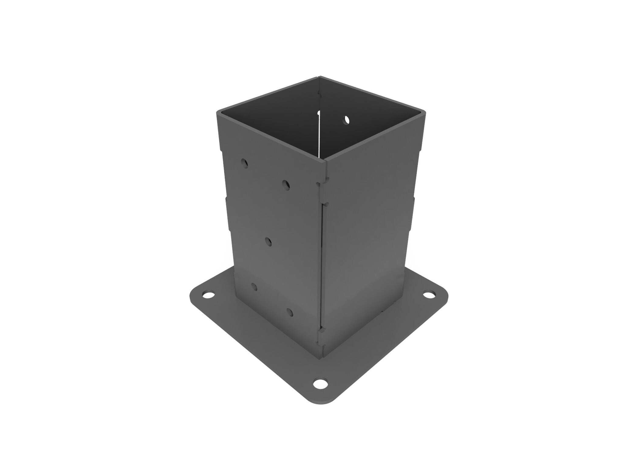 4x4 Post Base Bracket DXF Files