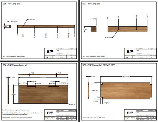 Storage Bench Drawing Storage Bench Plans - PDF Plans For A Simple Bench With Compartment ...