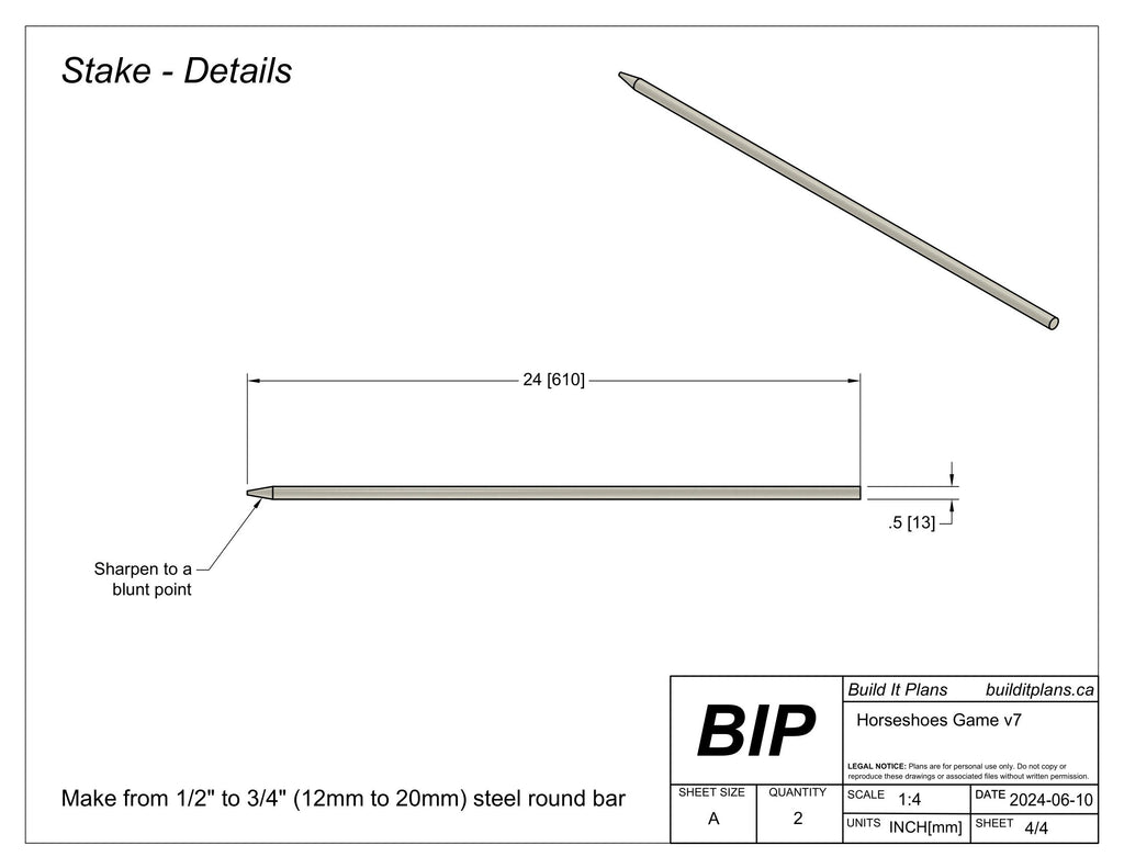 Horseshoes DXF Cut Files - DIY Horseshoe Game