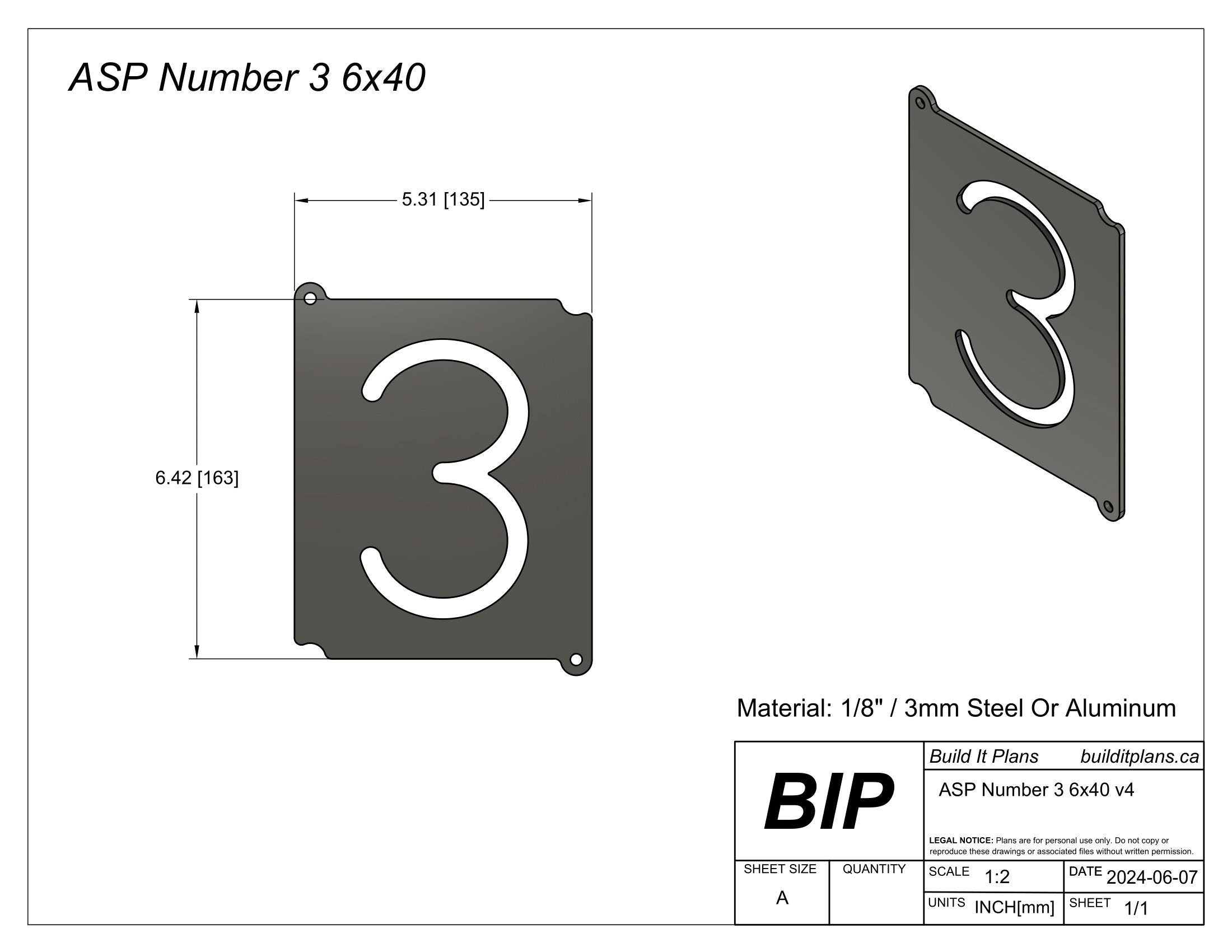 Illuminated Address Sign Pillar DXF Cut Files And Plans