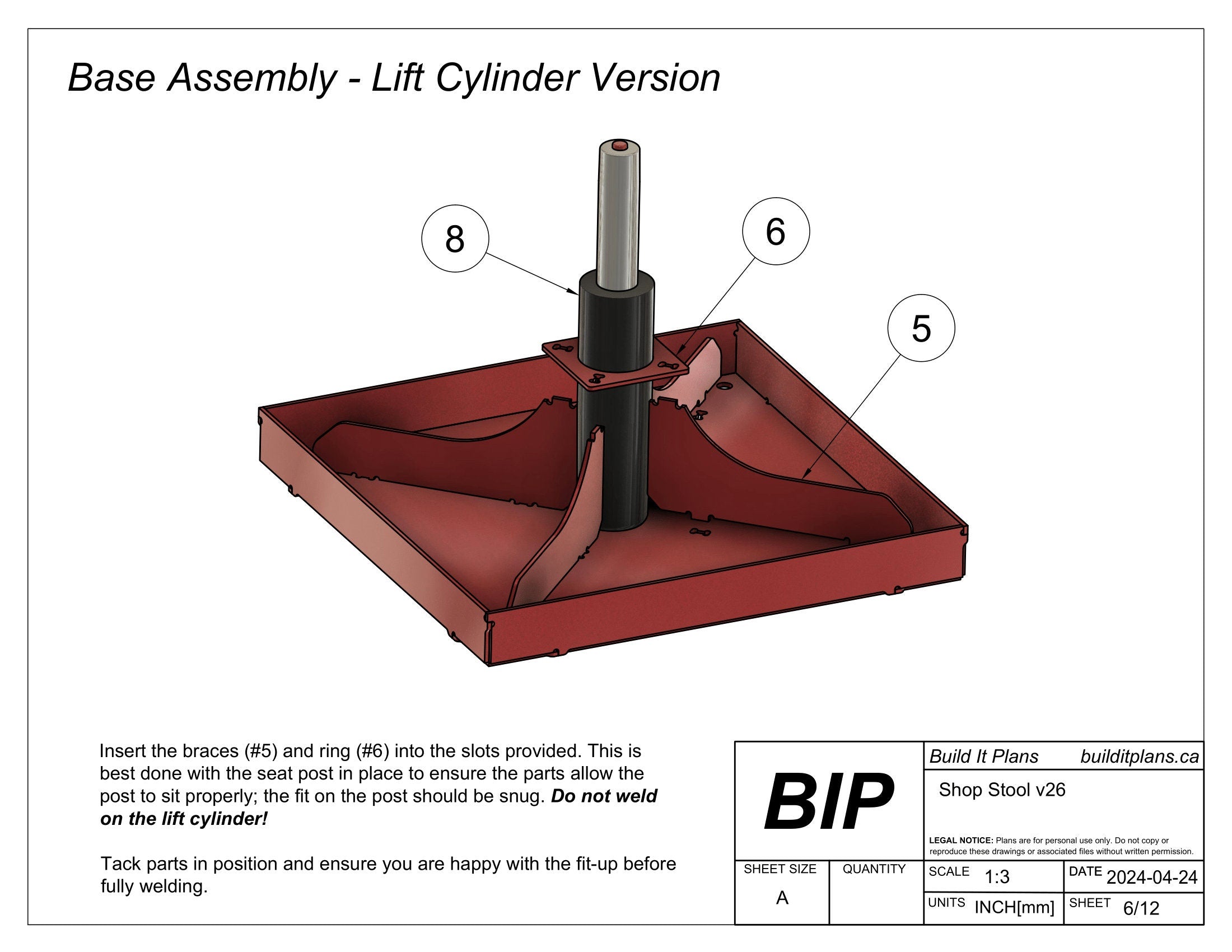 Shop Stool DXF Files - Adjustable Workshop Stool Cut Files + Plans