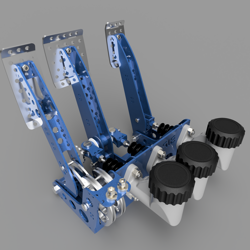Race Car Pedal Set Plans - Floor Mounted - DXF Cut Files + PDF Plans