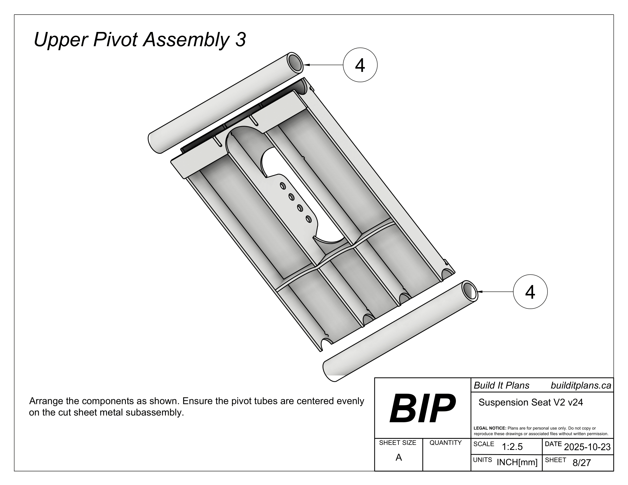 Boat Suspension Seat Mount Plans - DXF Files and PDF Instructions