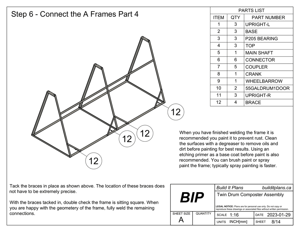 Twin Drum Composter Plans - DIY Dual 55 Gallon Steel Drum Composter
