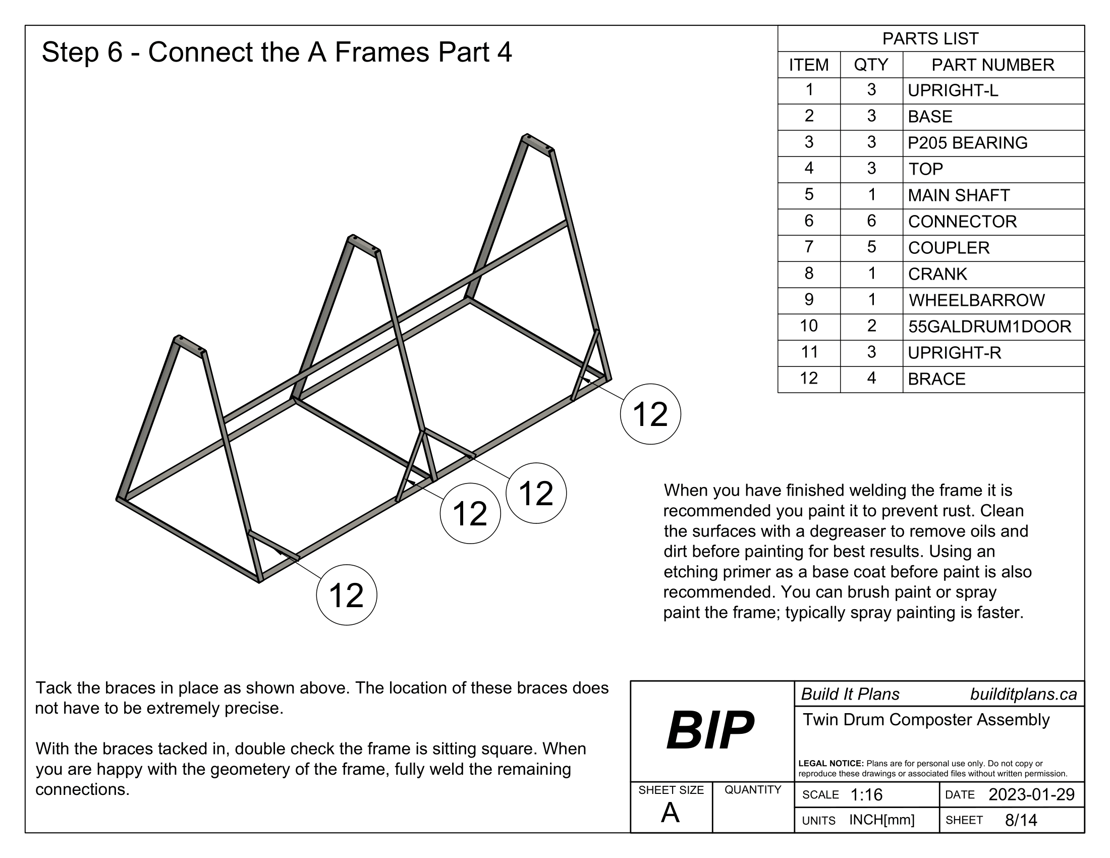 Twin Drum Composter Plans - DIY Dual 55 Gallon Steel Drum Composter
