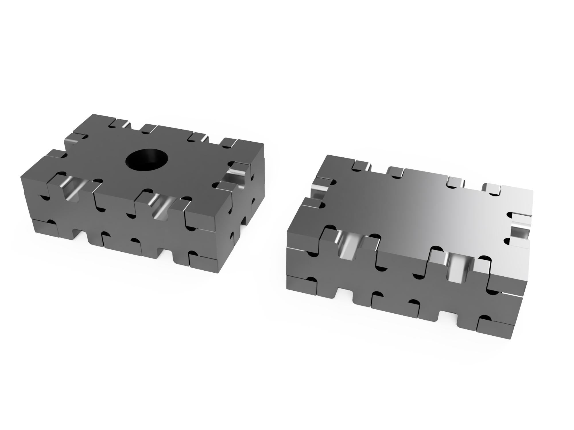 123 Block DXF Cut Files - 1/4" Material DIY Welding Fixture Blocks