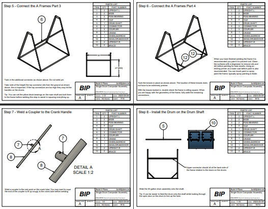 Drum Composter Plans - DIY 55 Gallon Steel Drum Composter