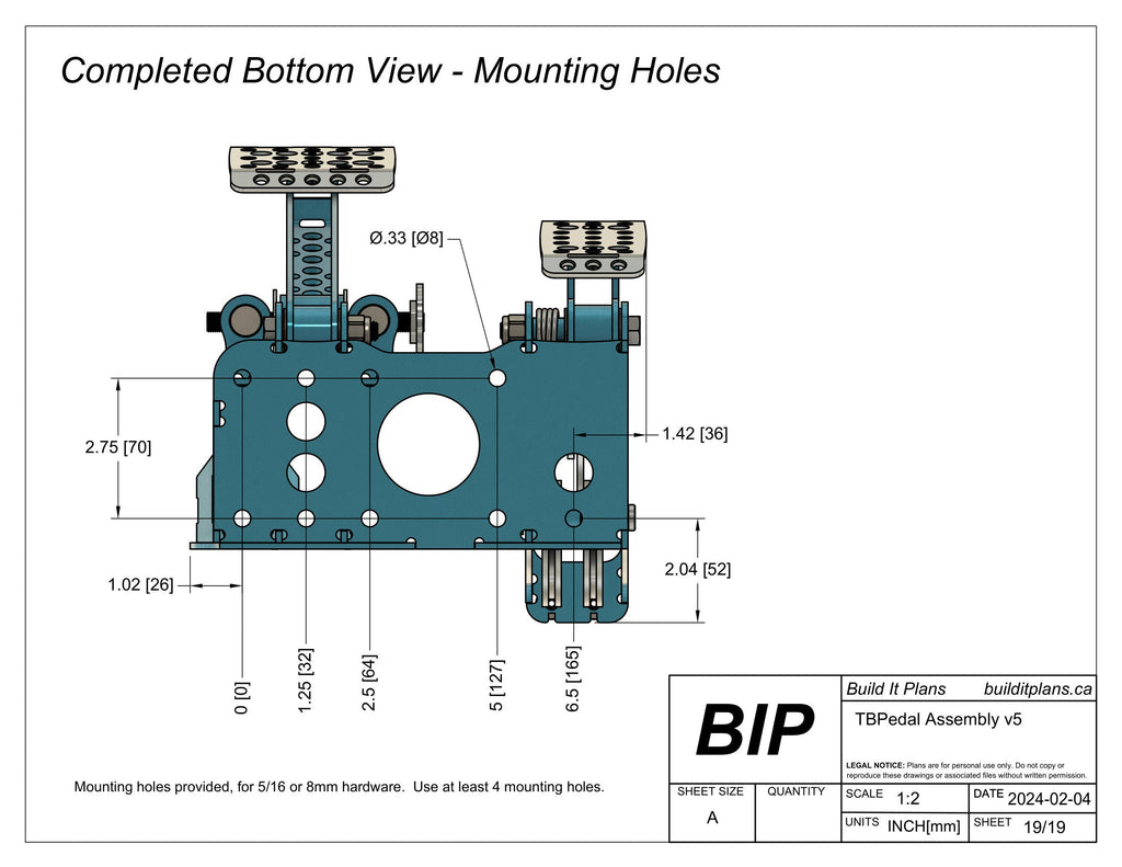 DIY Pedal Box DXF Files – Brake + Throttle Pedal CNC Cut Files + Plans