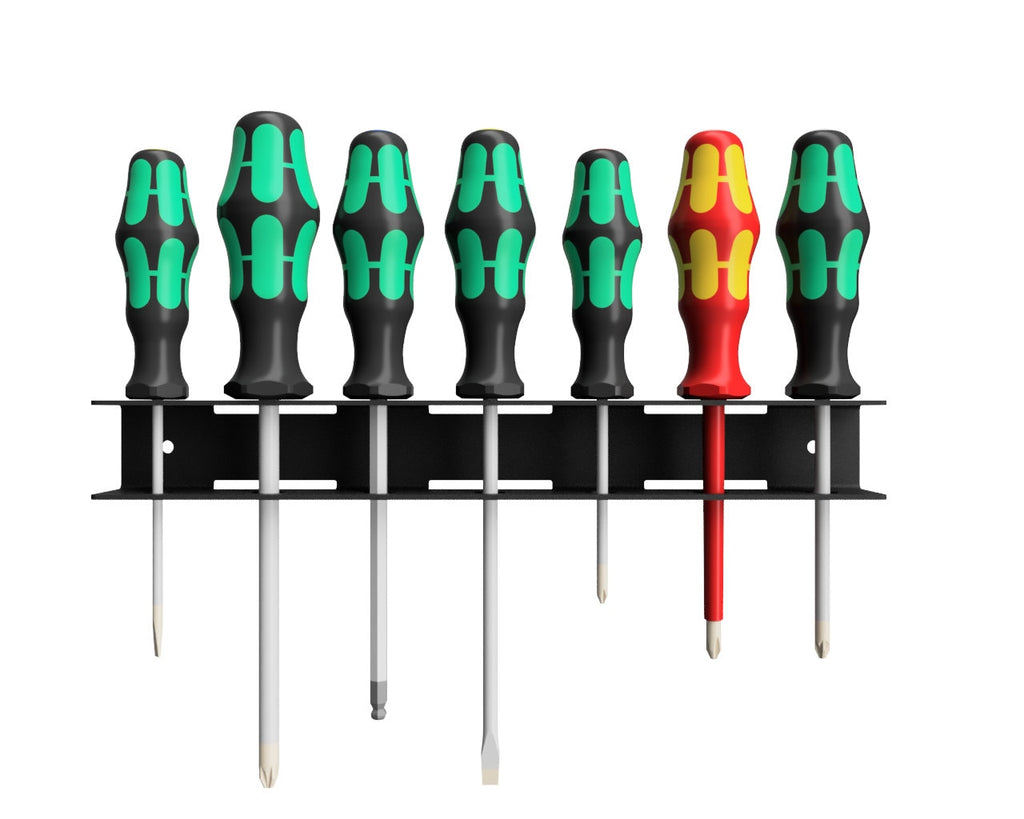 Screwdriver Rack Design Screwdriver Rack DXF – Mounted Screwdriver Holder Cut File – Build It ...