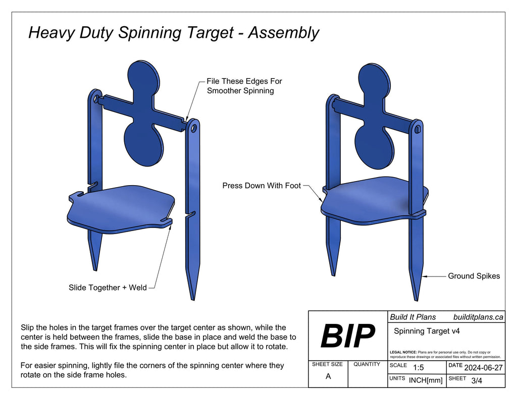 Spinning Target DXF Cut Files - Build Your Own Flipping Target