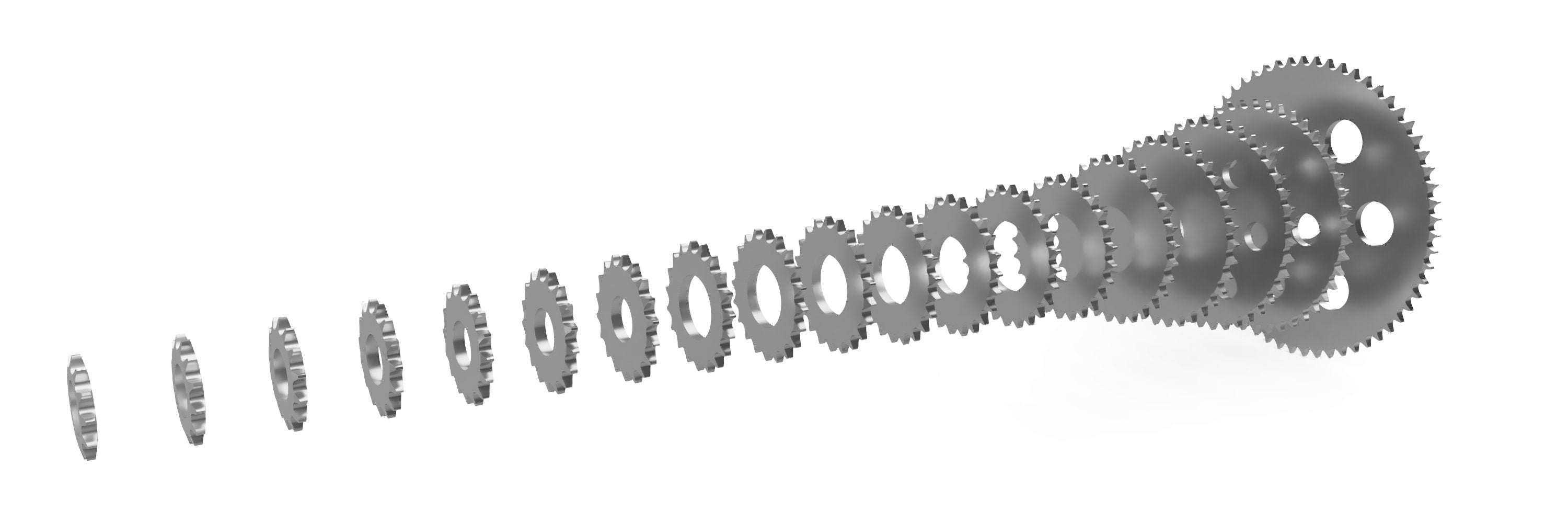 Number 50 Sprocket DXF Cut Files - ANSI 50, 520, 530 Chain