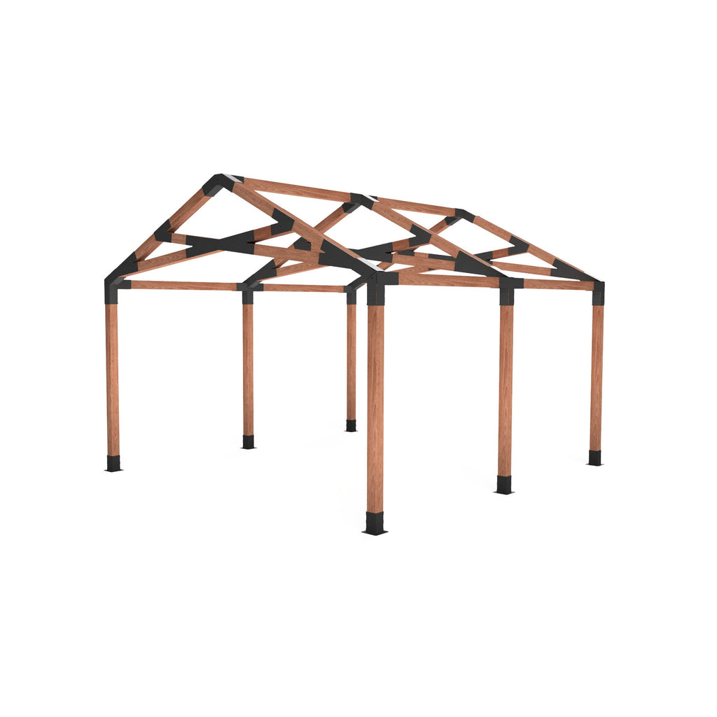 6/12 Pitch Truss Bracket DXF Cut Files - 4x4 Post Frame Kit