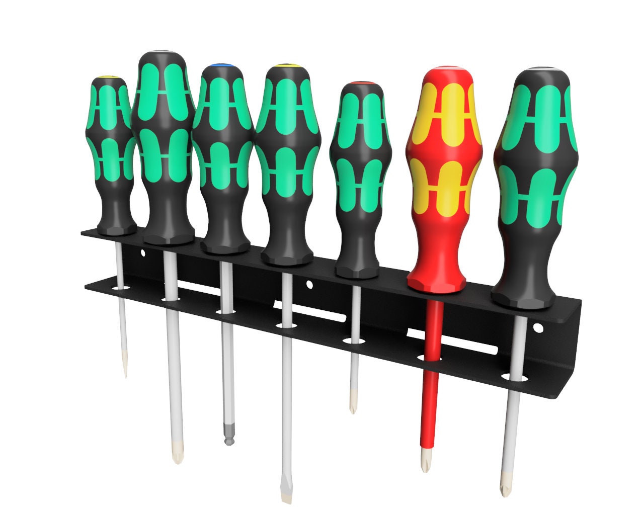 Screwdriver Rack DXF – Mounted Screwdriver Holder Cut File