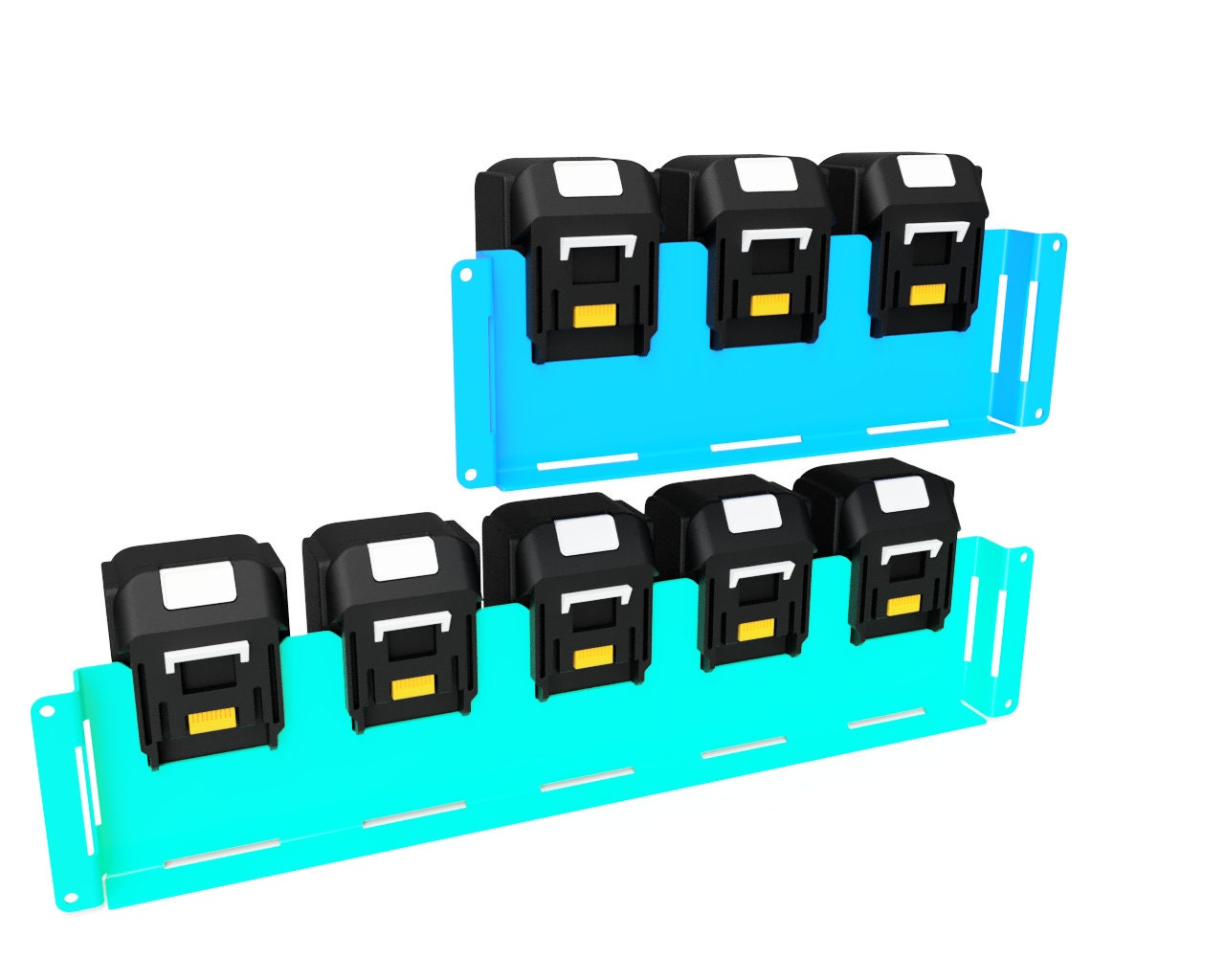 Makita Battery Holder DXF File – Storage Rack for 18V Makita Batteries