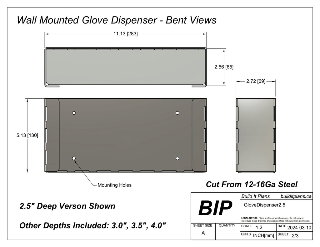 Glove Dispenser DXF Files - Glove Box Holder Cut File