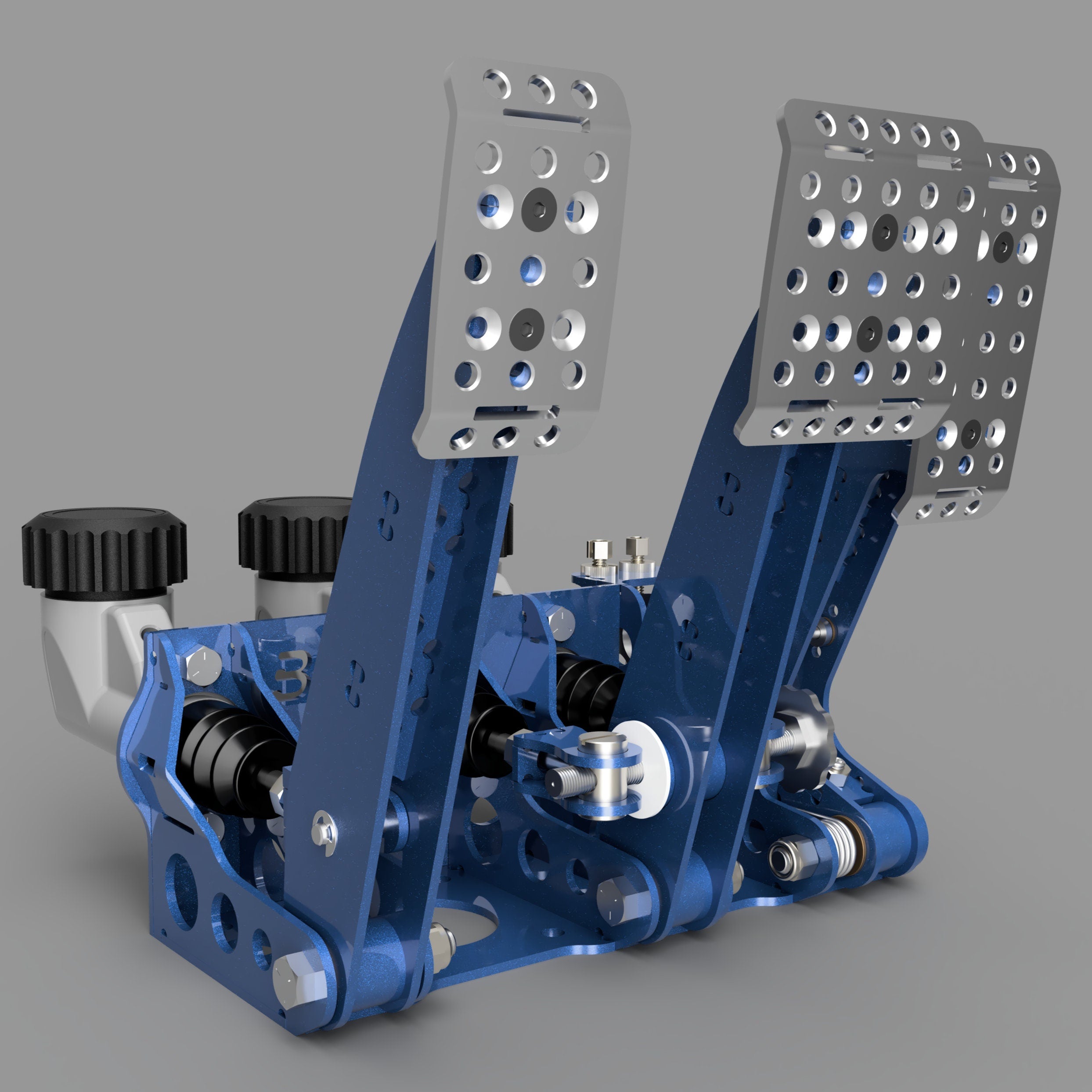 Race Car Pedal Set Plans - Floor Mounted - DXF Cut Files + PDF Plans